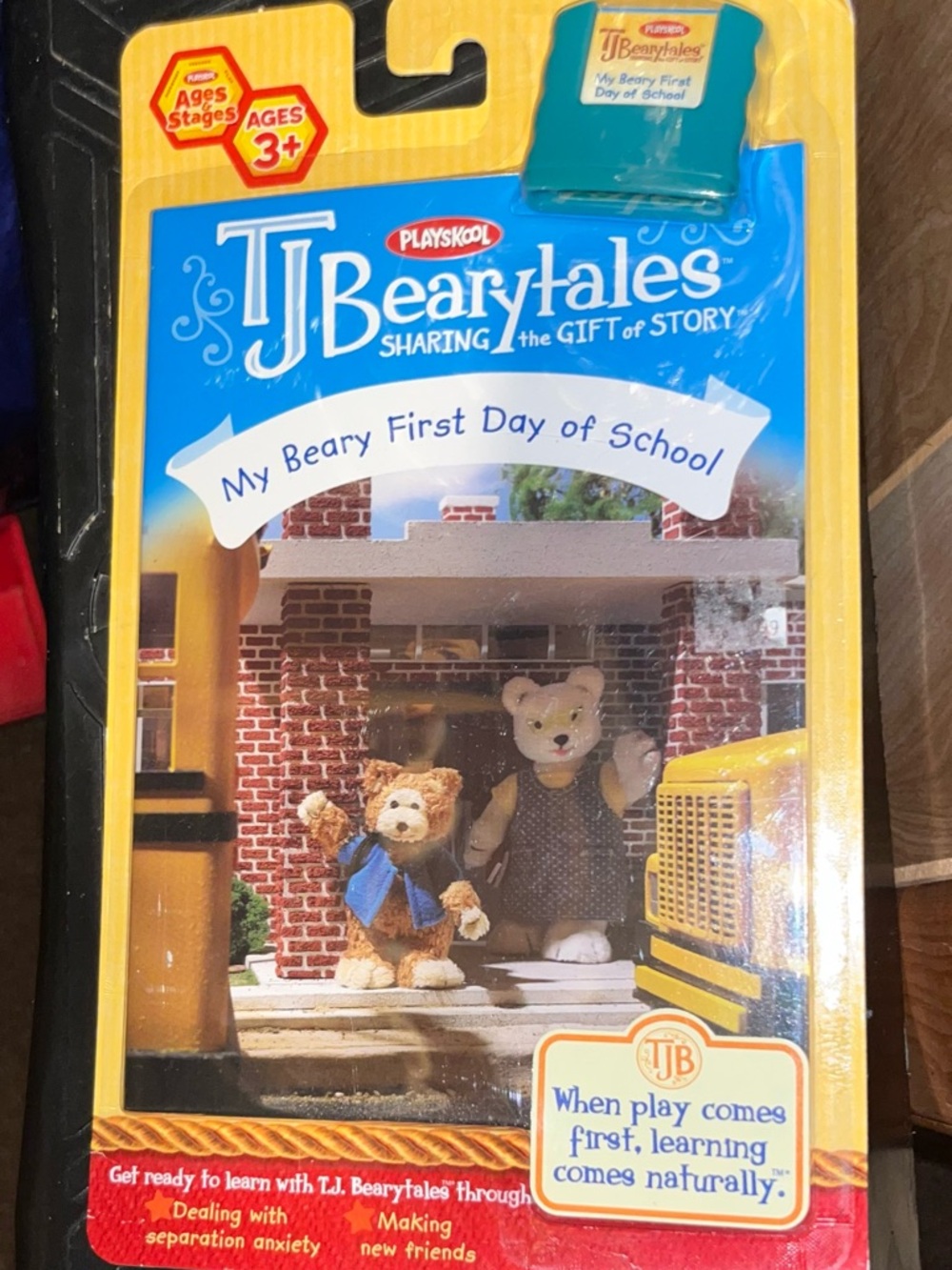 Playskool T.J. Bearytales "My Beary First Day of School" Story Pack Sealed 2006